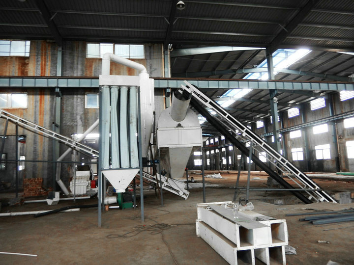 四川時產1-1.5噸秸稈顆粒機生產線